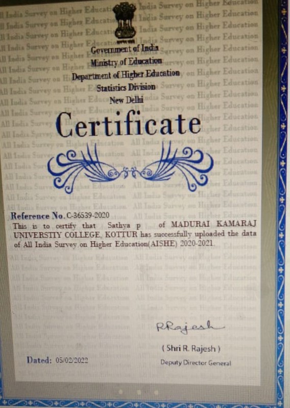 AISHE (Certficate )